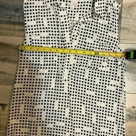 Gap Frances polka dot dress size small white/navy blue - Picture 8 of 10